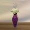Uniquewise 21" Modern Bamboo Floor Vase Flared Design for Contemporary Home Styling, Purple QI004272.PUR - alternate 6